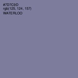 #7D7C9D - Waterloo  Color Image