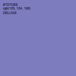 #7D7CBE - Deluge Color Image