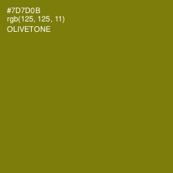 #7D7D0B - Olivetone Color Image