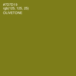 #7D7D19 - Olivetone Color Image