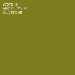#7D7D1D - Olivetone Color Image