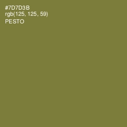 #7D7D3B - Pesto Color Image