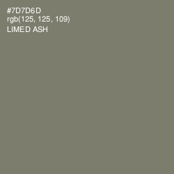 #7D7D6D - Limed Ash Color Image