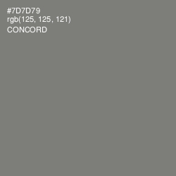 #7D7D79 - Concord Color Image