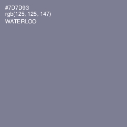 #7D7D93 - Waterloo  Color Image