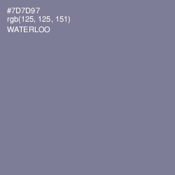 #7D7D97 - Waterloo  Color Image