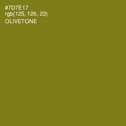 #7D7E17 - Olivetone Color Image