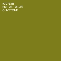 #7D7E1B - Olivetone Color Image