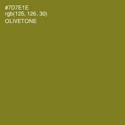 #7D7E1E - Olivetone Color Image