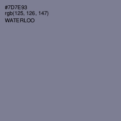 #7D7E93 - Waterloo  Color Image