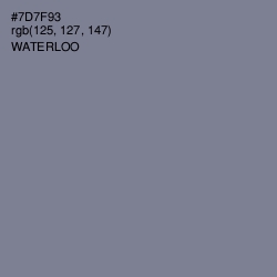 #7D7F93 - Waterloo  Color Image