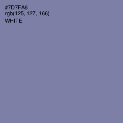 #7D7FA6 - Deluge Color Image