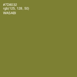 #7D8032 - Wasabi Color Image