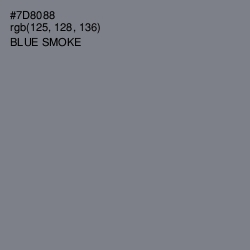 #7D8088 - Blue Smoke Color Image