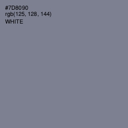 #7D8090 - Slate Gray Color Image