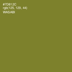 #7D812C - Wasabi Color Image