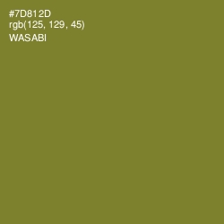 #7D812D - Wasabi Color Image