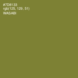 #7D8133 - Wasabi Color Image