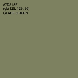 #7D815F - Glade Green Color Image