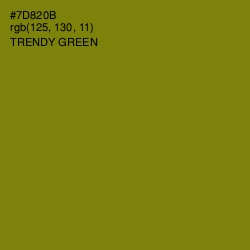 #7D820B - Trendy Green Color Image