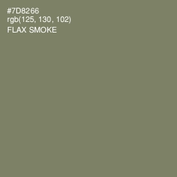 #7D8266 - Flax Smoke Color Image