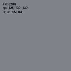 #7D828B - Blue Smoke Color Image