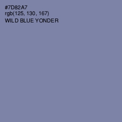 #7D82A7 - Wild Blue Yonder Color Image