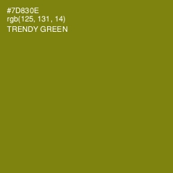 #7D830E - Trendy Green Color Image