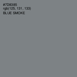 #7D8385 - Blue Smoke Color Image