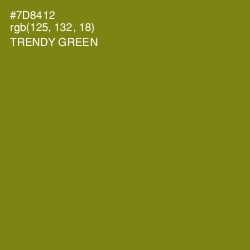 #7D8412 - Trendy Green Color Image