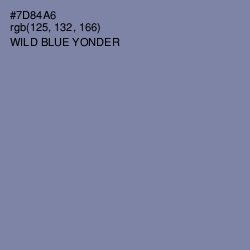 #7D84A6 - Wild Blue Yonder Color Image