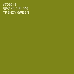 #7D8519 - Trendy Green Color Image