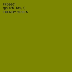 #7D8601 - Trendy Green Color Image