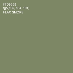 #7D8665 - Flax Smoke Color Image