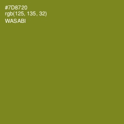 #7D8720 - Wasabi Color Image