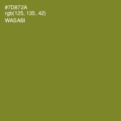 #7D872A - Wasabi Color Image