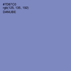 #7D87C0 - Danube Color Image