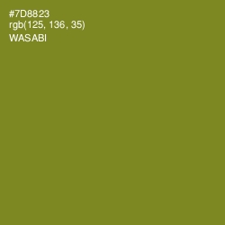 #7D8823 - Wasabi Color Image