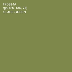 #7D884A - Glade Green Color Image