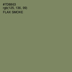 #7D8863 - Flax Smoke Color Image