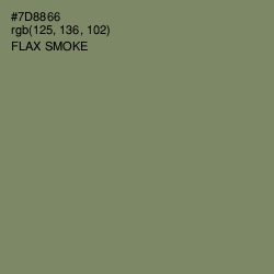 #7D8866 - Flax Smoke Color Image