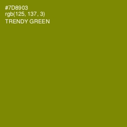 #7D8903 - Trendy Green Color Image