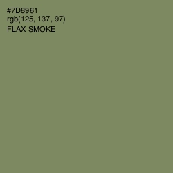 #7D8961 - Flax Smoke Color Image
