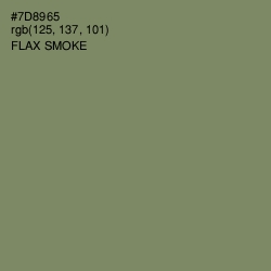#7D8965 - Flax Smoke Color Image