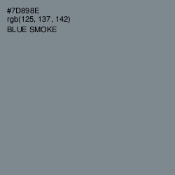 #7D898E - Blue Smoke Color Image