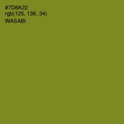 #7D8A22 - Wasabi Color Image