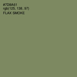 #7D8A61 - Flax Smoke Color Image