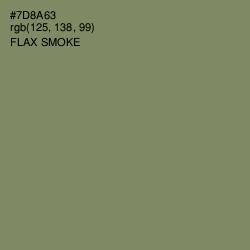 #7D8A63 - Flax Smoke Color Image