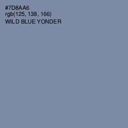 #7D8AA6 - Wild Blue Yonder Color Image