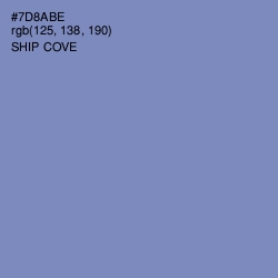 #7D8ABE - Ship Cove Color Image
